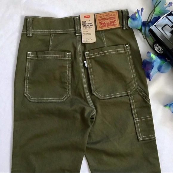 Levi's NWOT 724 High Rise Straight Crop Jeans Women 00 (24) - Picture 5 of 10